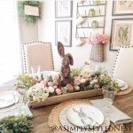 Easter Table Decor using blush colors.