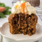 Low carb carrot cake recipe with luscious cream cheese frosting.
