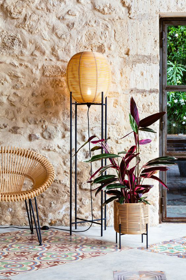 rattan-plant-stand-and-floor-lamp