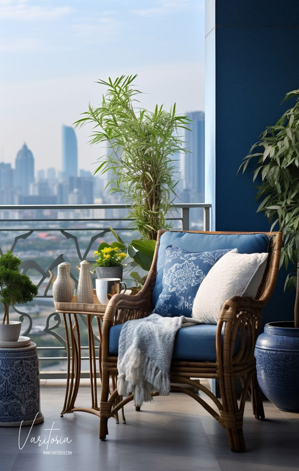 aesthetic-blue-rattan-balcony-chairs