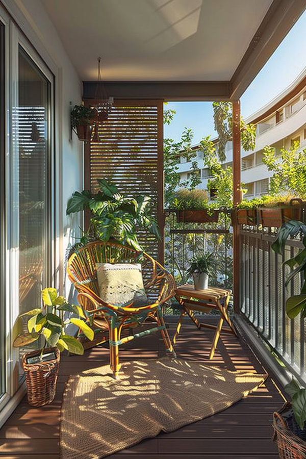 cozy-rattan-balcony-with-plants